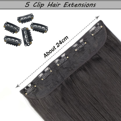 LuxuraClip™ 5-Clip Synthetic Hair Extensions