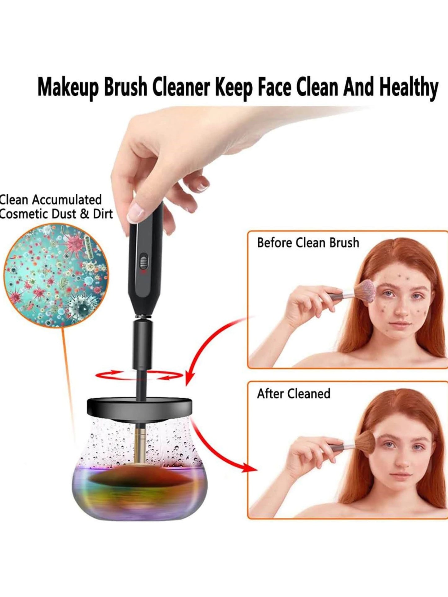 BrushClean™ Dual Function Makeup Brush Cleaner & Dryer