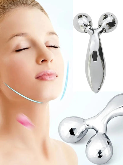 GlowRoll™ 3D Y-Shaped Facial Massager