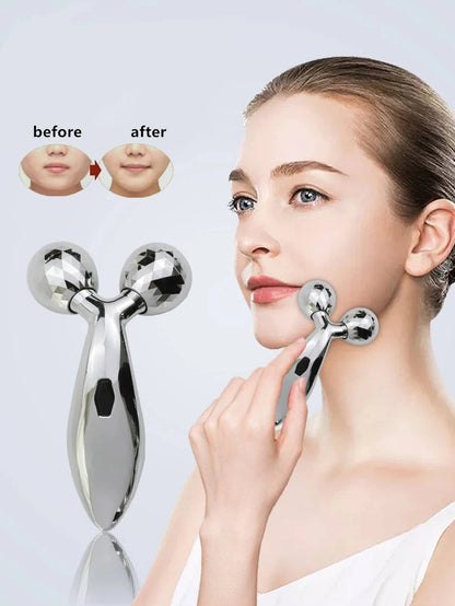 GlowRoll™ 3D Y-Shaped Facial Massager