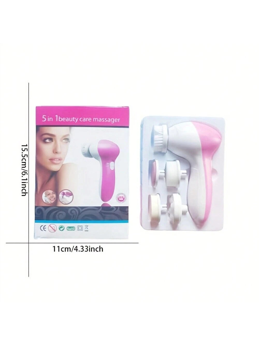 GlowClean™ 5-in-1 Electric Facial Cleansing Brush