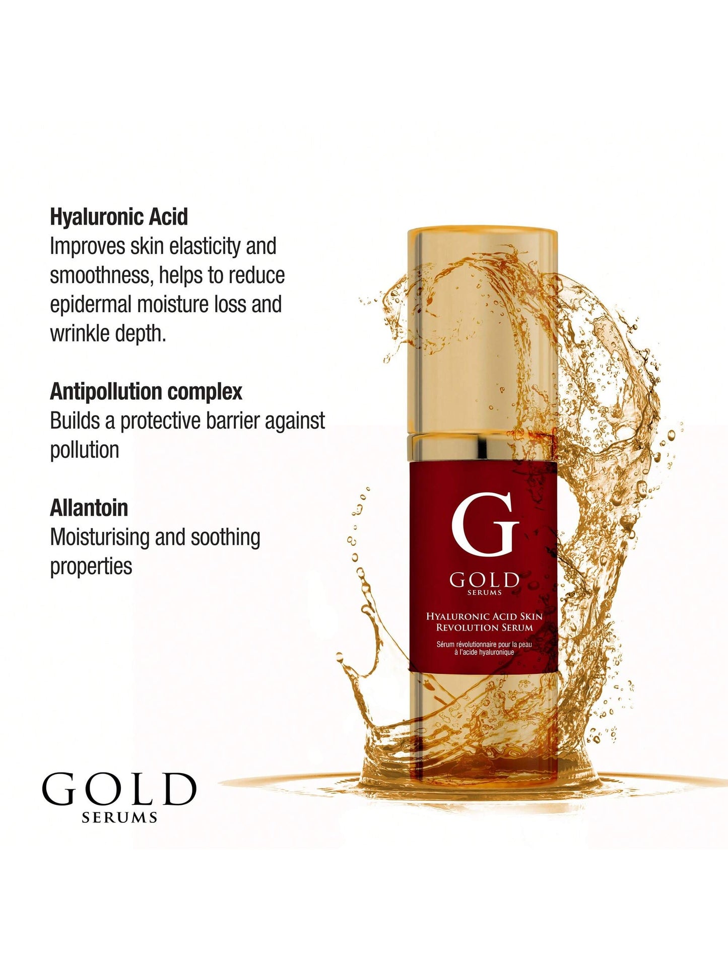 Skin Revolution™ Gold Hyaluronic Acid Anti-Aging & Hydrating Serum