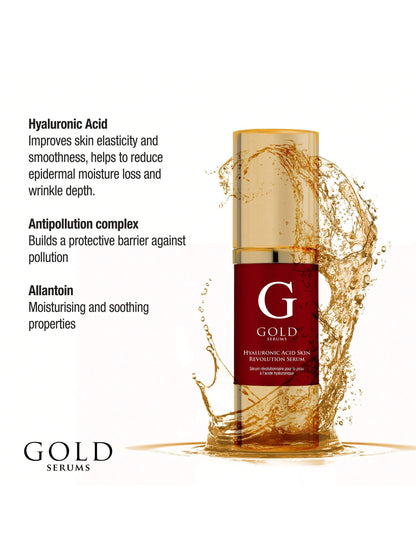 Skin Revolution™ Gold Hyaluronic Acid Anti-Aging & Hydrating Serum