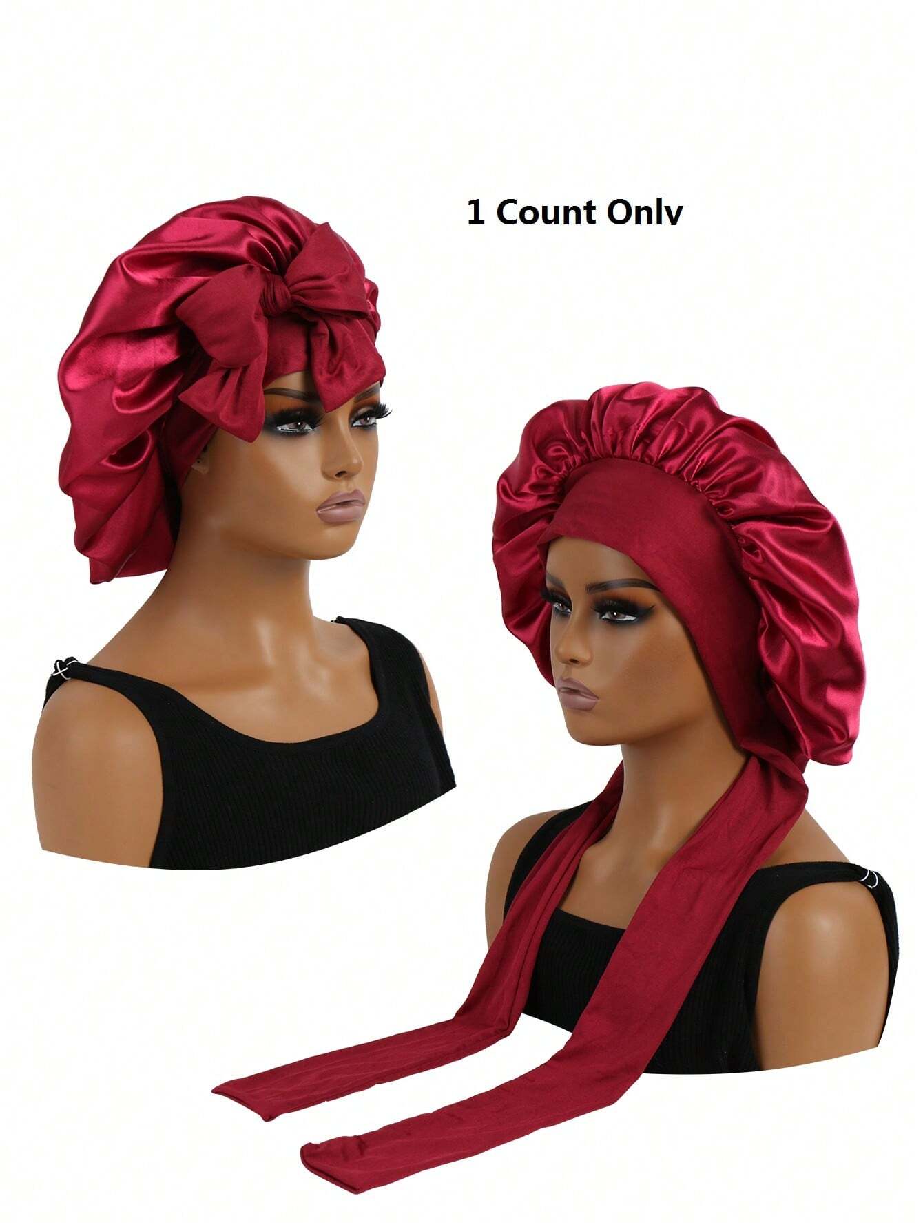 SilkGuard™ Satin Bonnet – Adjustable, Comfortable Hair Protection