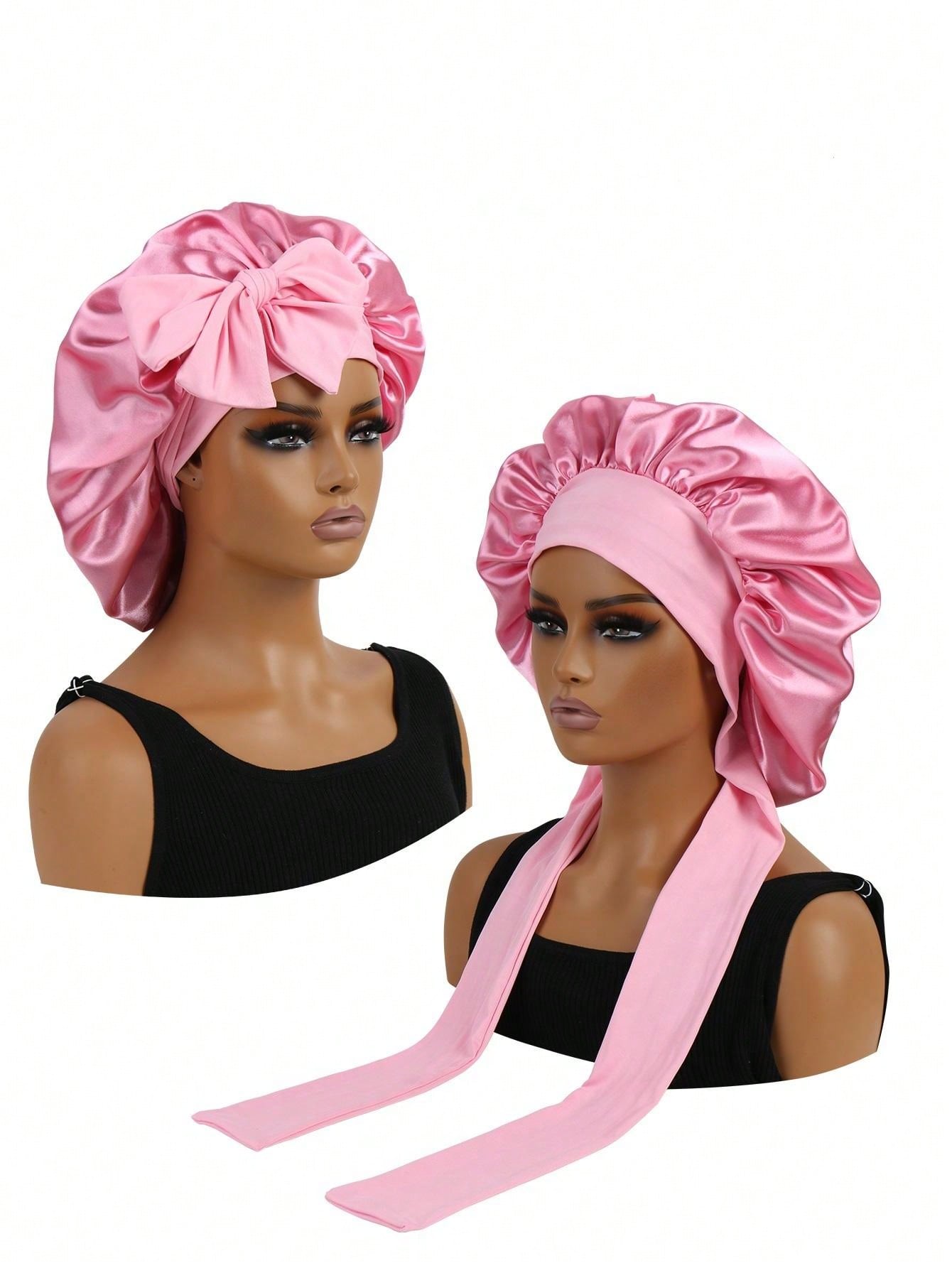 SilkGuard™ Satin Bonnet – Adjustable, Comfortable Hair Protection