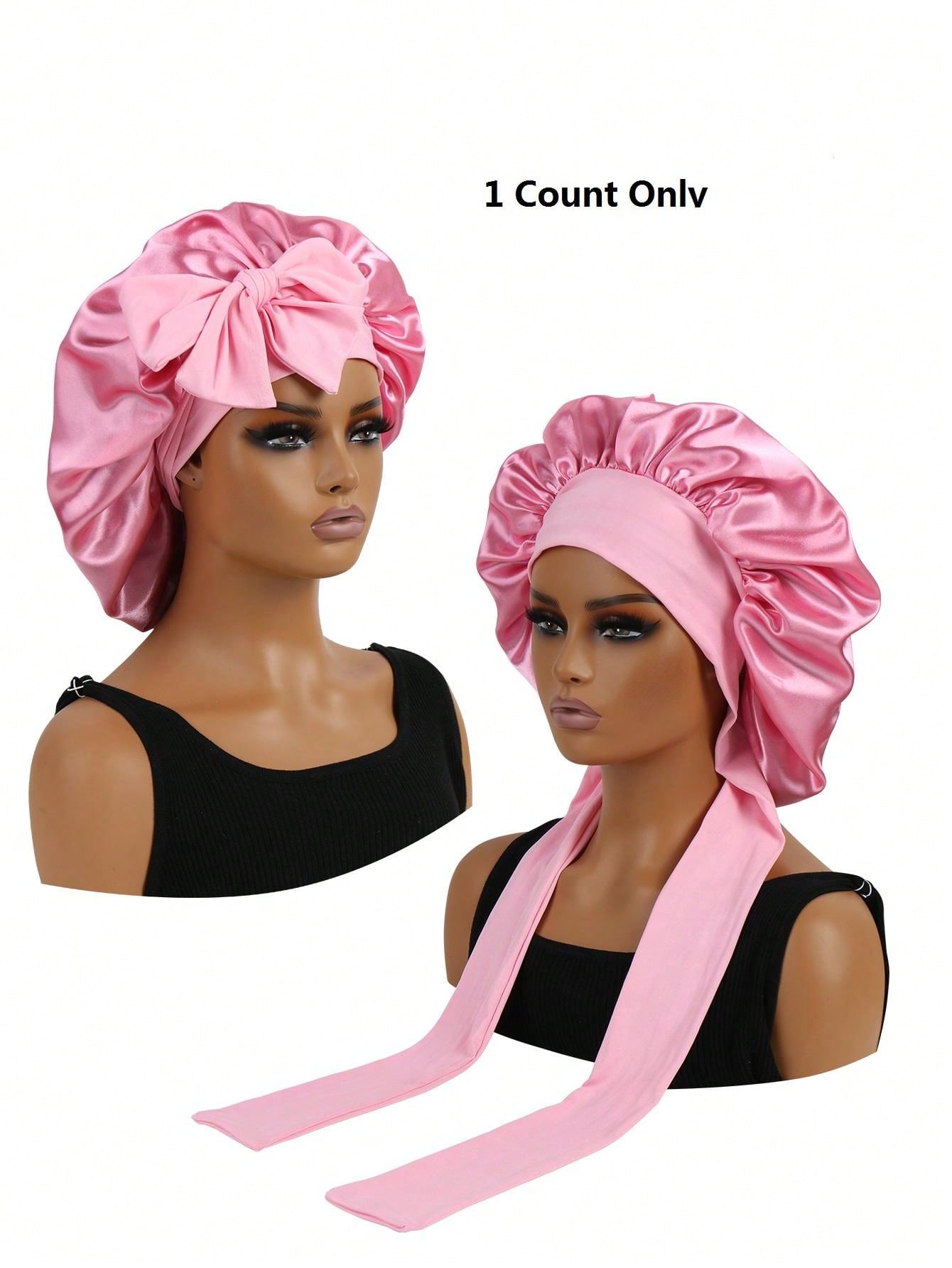 SilkGuard™ Satin Bonnet – Adjustable, Comfortable Hair Protection