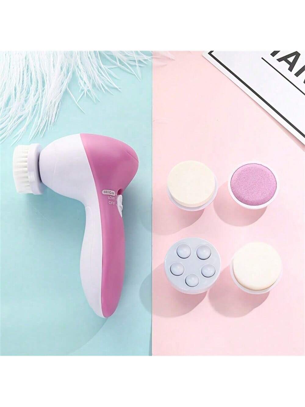 GlowClean™ 5-in-1 Electric Facial Cleansing Brush