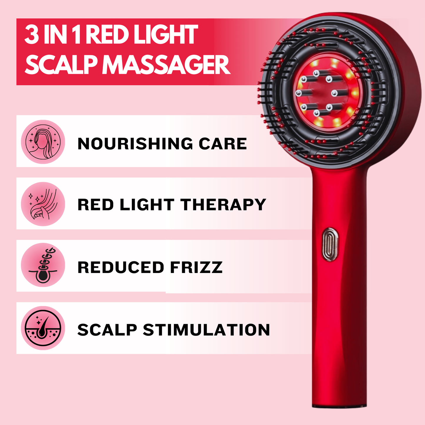 HairRevive™ 3-in-1 Red Light Scalp Massager