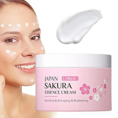 25g Japan Sakura Essence Cream Cherry Blossom Facial Cream Moisturizing Anti Wrinkle Anti Aging Brighten Skin Skin Care