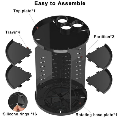 SpinMaster™ Rotating Makeup Organizer