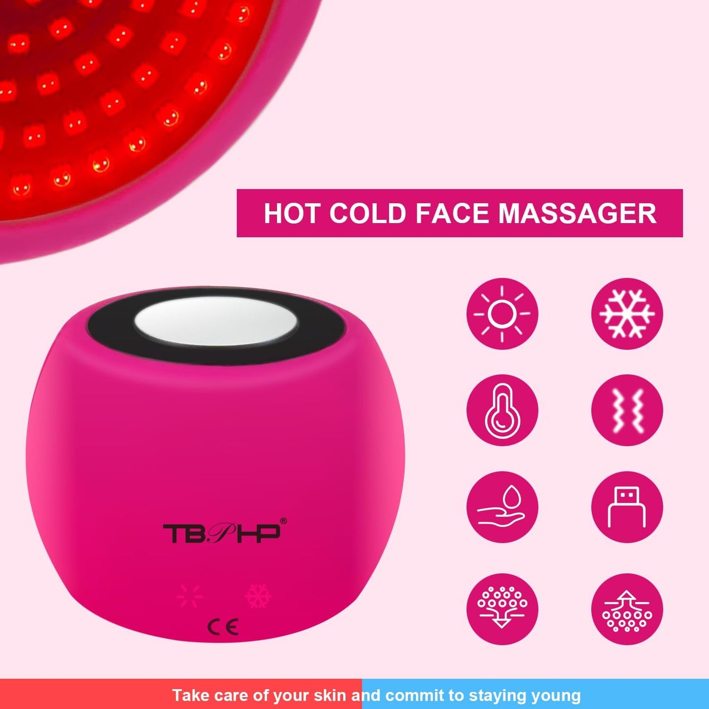 LumiFirm™ 2-in-1 Red Light Hot & Cold Face Massager