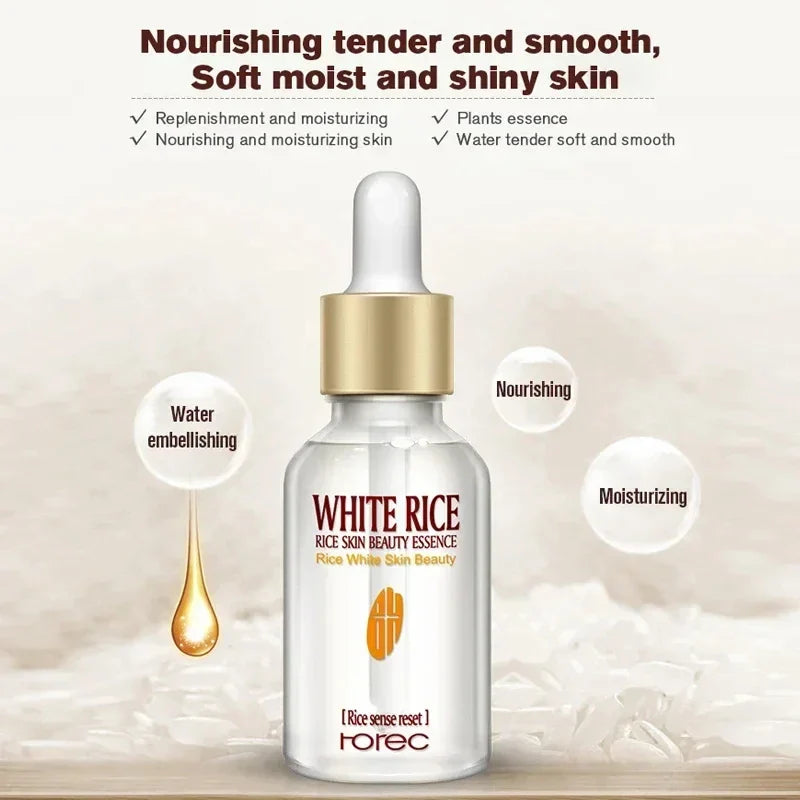 White Rice Whitening Serum Korean Cosmetics