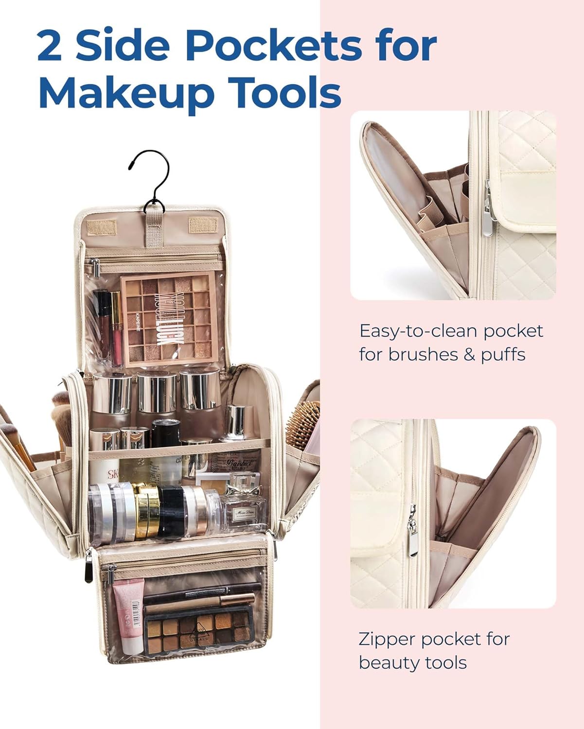 BAGSMART™ Deluxe Hanging Makeup Organizer