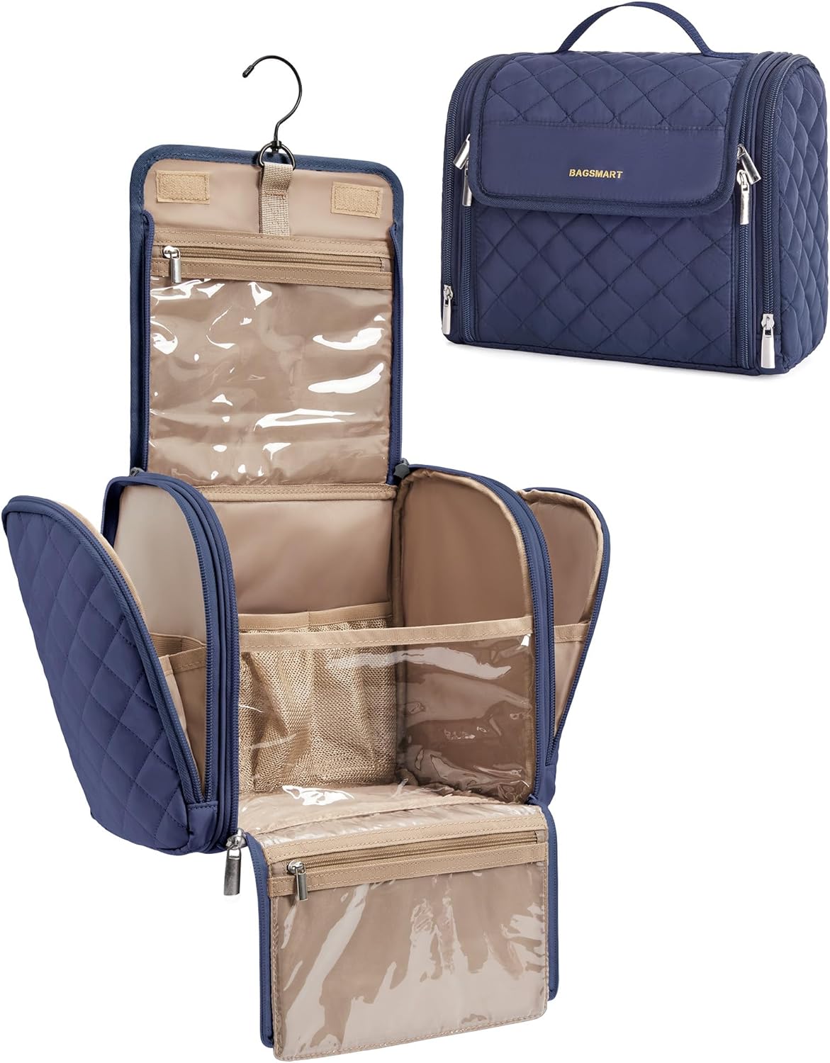 BAGSMART™ Deluxe Hanging Makeup Organizer