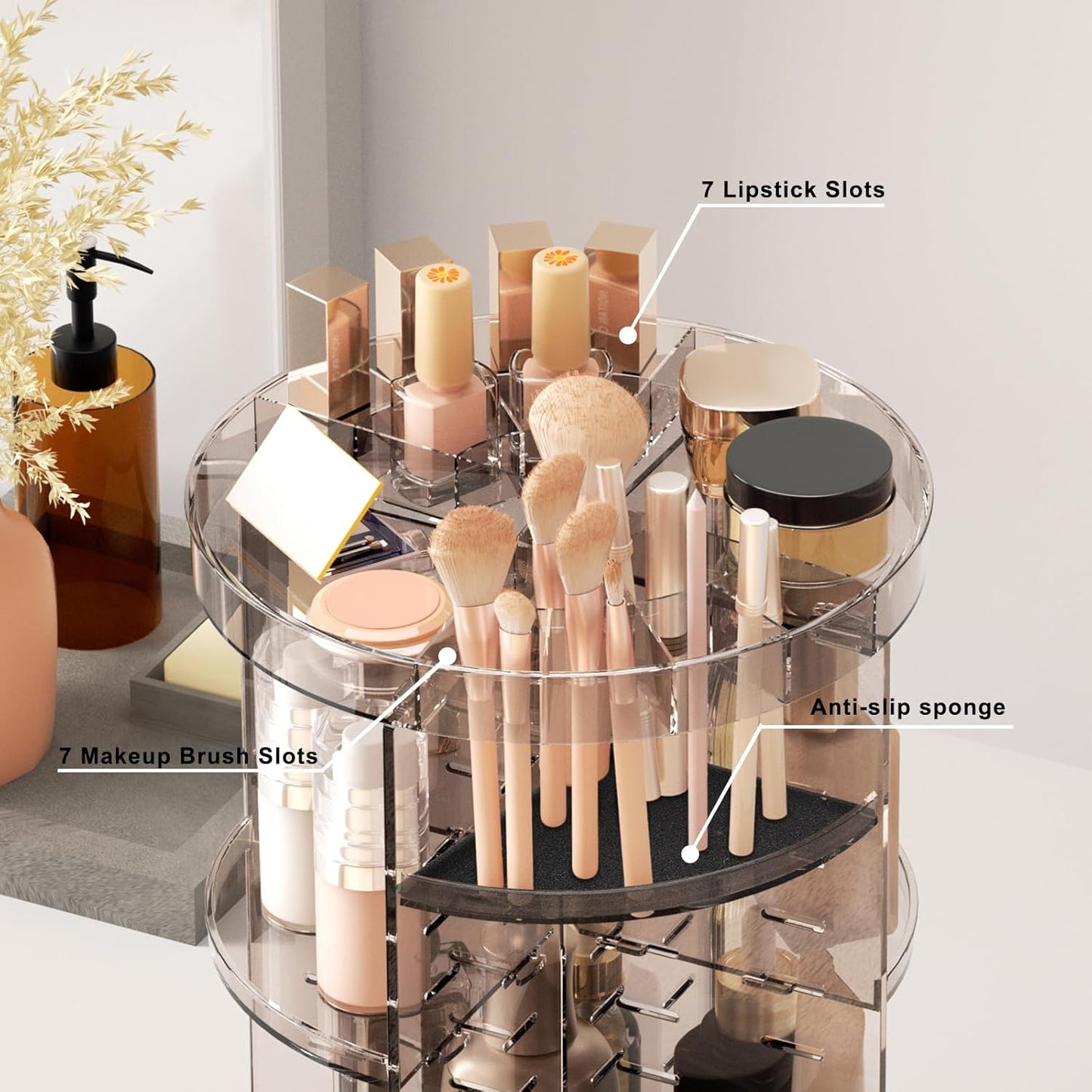 SpinMaster™ Rotating Makeup Organizer