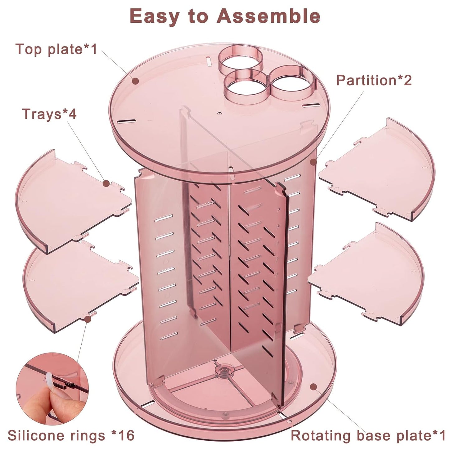 SpinMaster™ Rotating Makeup Organizer