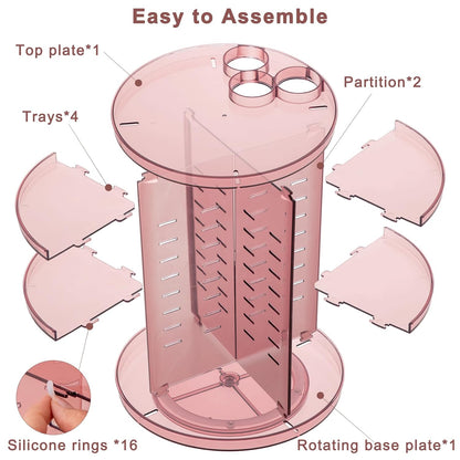 SpinMaster™ Rotating Makeup Organizer