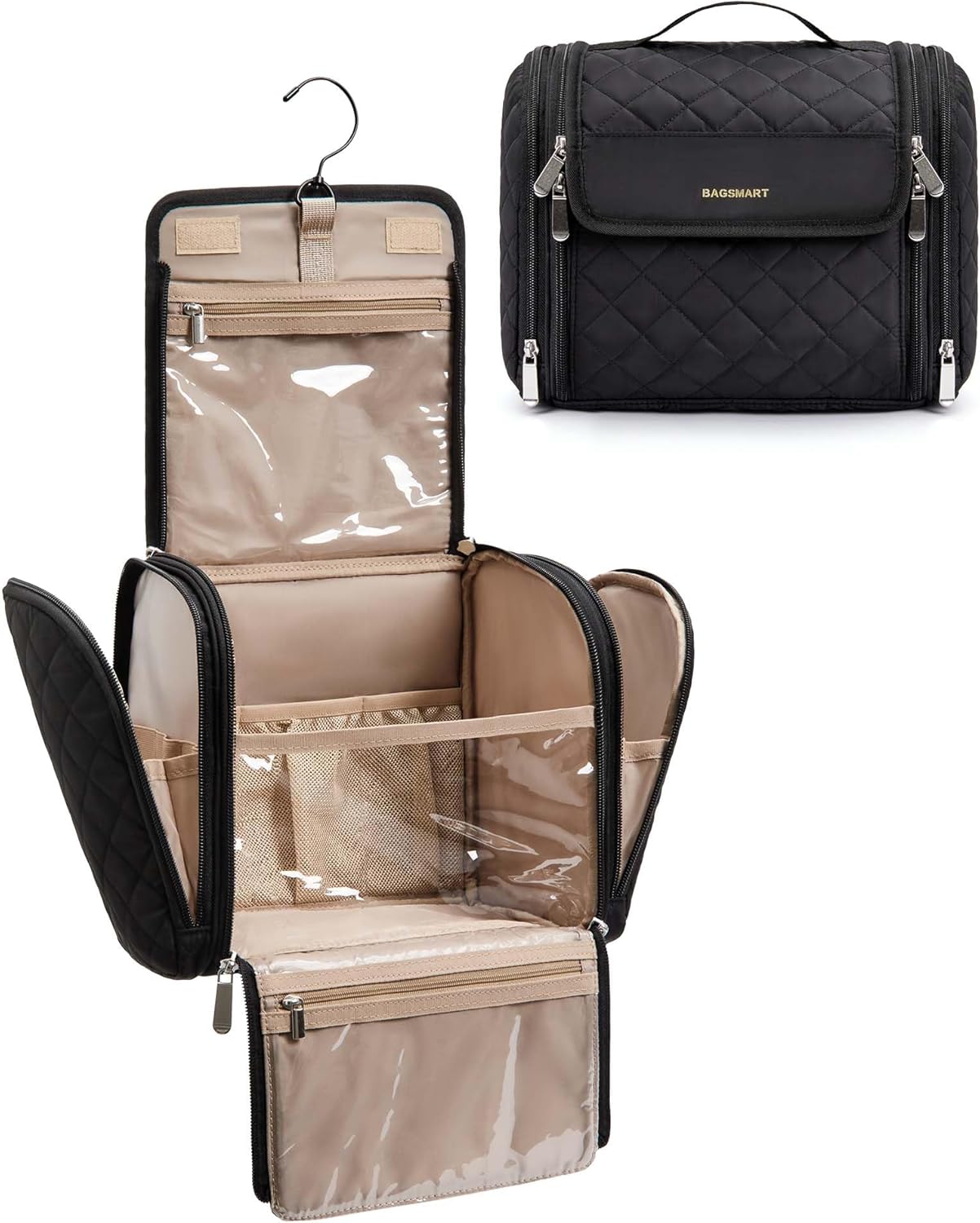 BAGSMART™ Deluxe Hanging Makeup Organizer