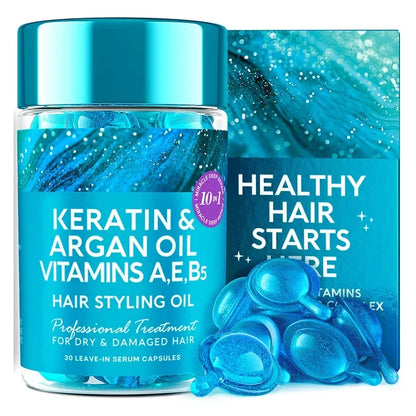 Keratin Oil Hair Vitamin Capsules