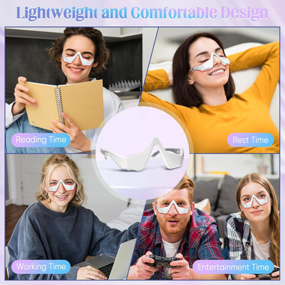 EyeGlow™ Under Eye Light Therapy Massager Glasses