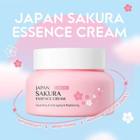 60g Japan Sakura Essence Face Cream Cherry Blossom Facial Cream Moisturizing Firming Skin Care