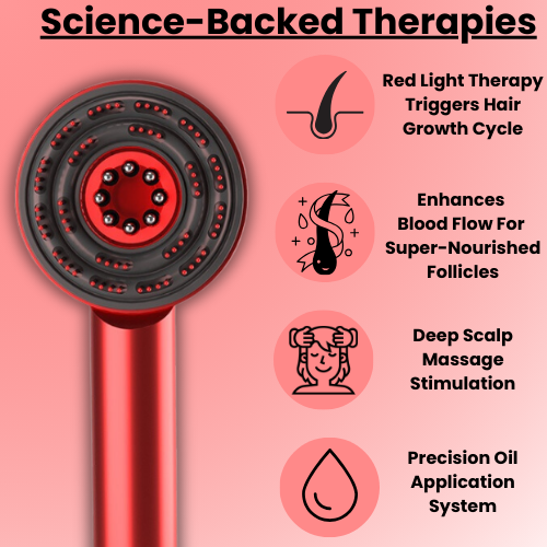 HairRevive™ 3-in-1 Red Light Scalp Massager