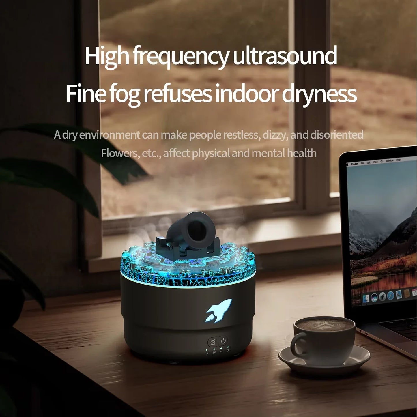 Lava Crack Humidifier - Elegant Innovation for Aromatherapy and Air Purification