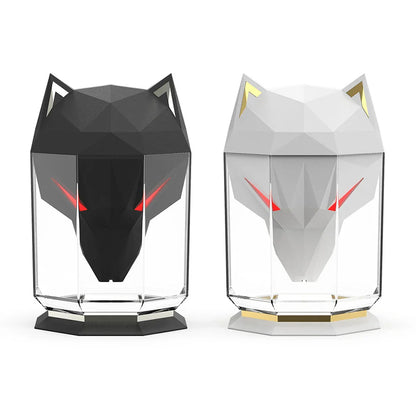 Desktop War Wolf Air Humidifier Household Air Purifier Electric Large Capacity with LED Light USB Rechargeable for Home Bedroom