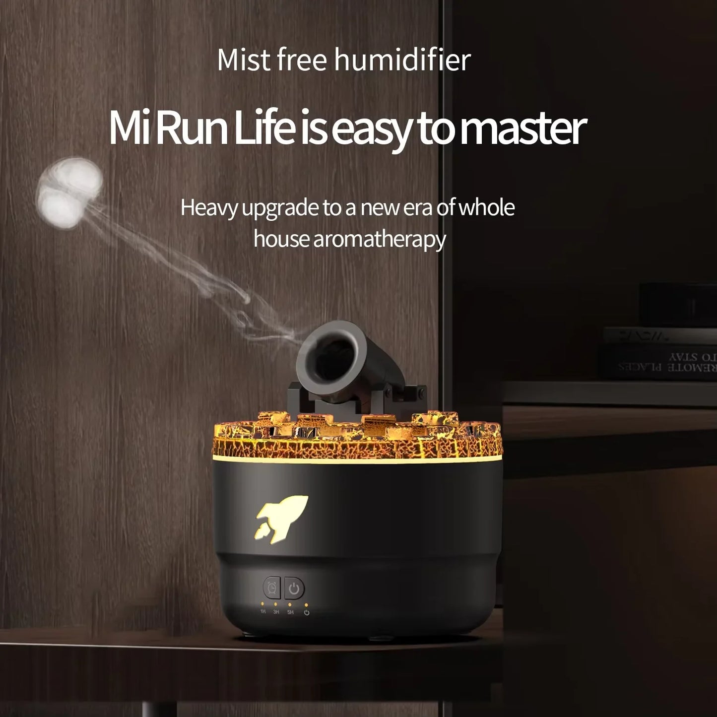 Lava Crack Humidifier - Elegant Innovation for Aromatherapy and Air Purification