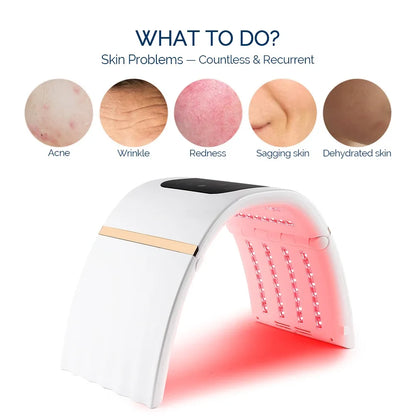 Face Body 7 Colors Large Light Bead LED Photon Machine Home Use High Energy LED Facial Mask PDT Machine Skin Care