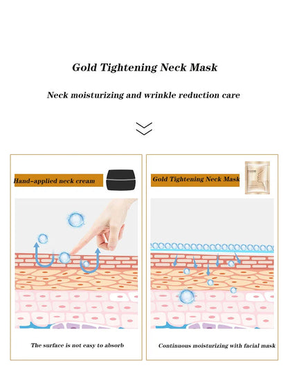 Gold Firming Neck Mask 10 PCS