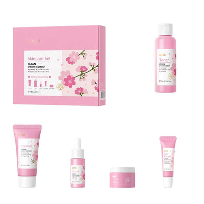 Japanese Cherry Blossom 5-Piece Skincare Set