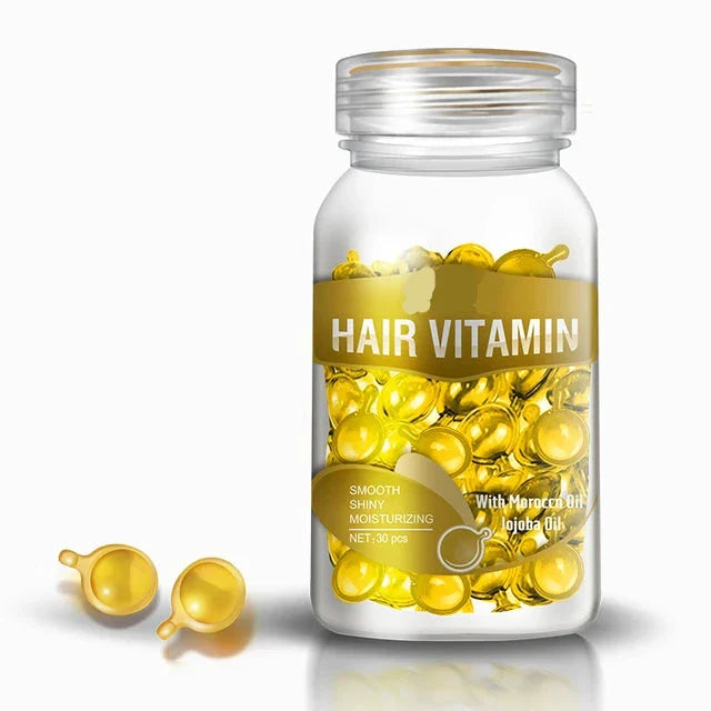 Hair Vitamin Capsules with Keratin Complex and Moroccan Oil