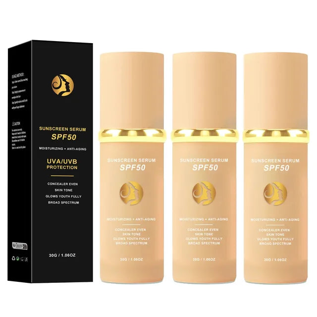 4 In 1 Foundation Liquid 30ml - Hydrating Medium Full Coverage Concealer With SPF50+ Inspired By Forever Bloom - Korean Makeup